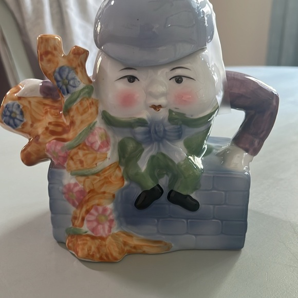 Vintage Feitx Humpty Dumpty Handpainted Ceramic Teapot, Circa 1970’s RARE FIND - Picture 6 of 7